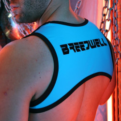 Breedwell Harnais court Tank Futura Bleu Neon